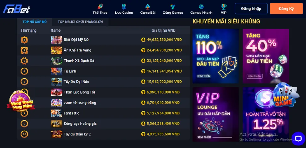Giao diện 79 King với hướng dẫn chơi rõ ràng
